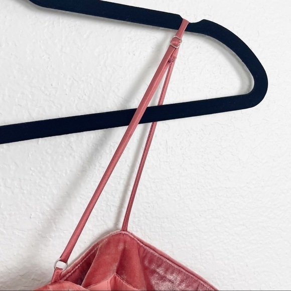 Cinq a Sept Kiki Velvet Knot Square Neck Mini Dress Pink Size 10 Cocktail Party - Picture 4 of 6